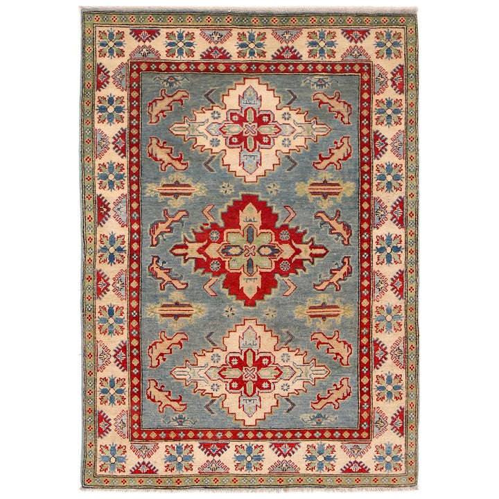 Blue Color Kazak Rug 4' 0" x 5' 9" - No. AL10251