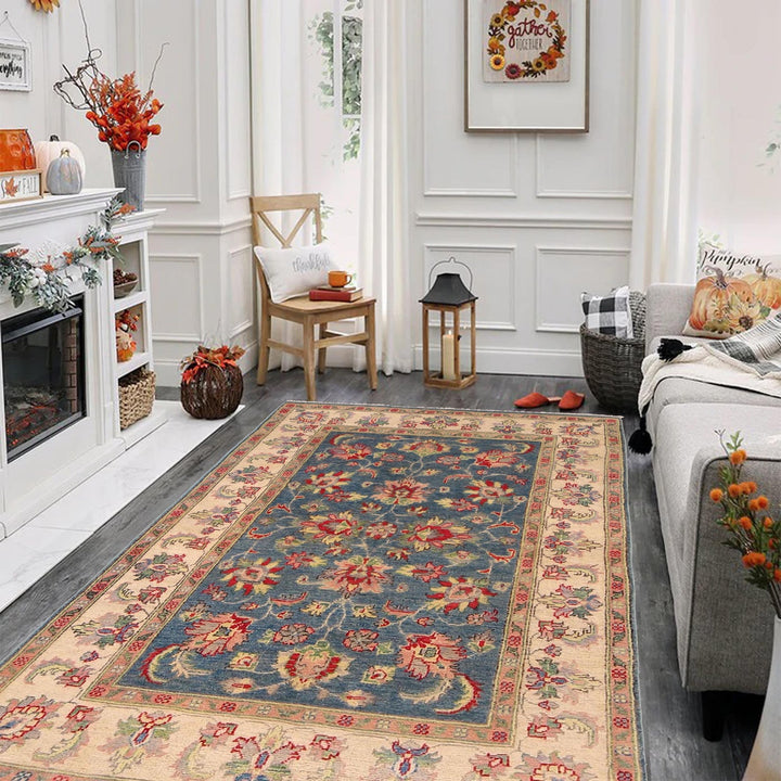 Hand Knotted Kazak Oriental Rug 3' 11" x 5' 10" - No. AL73997