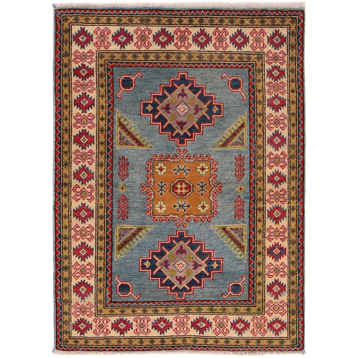 Oriental Kazak Rug 4' 0" x 4' 10" - No. AL36396