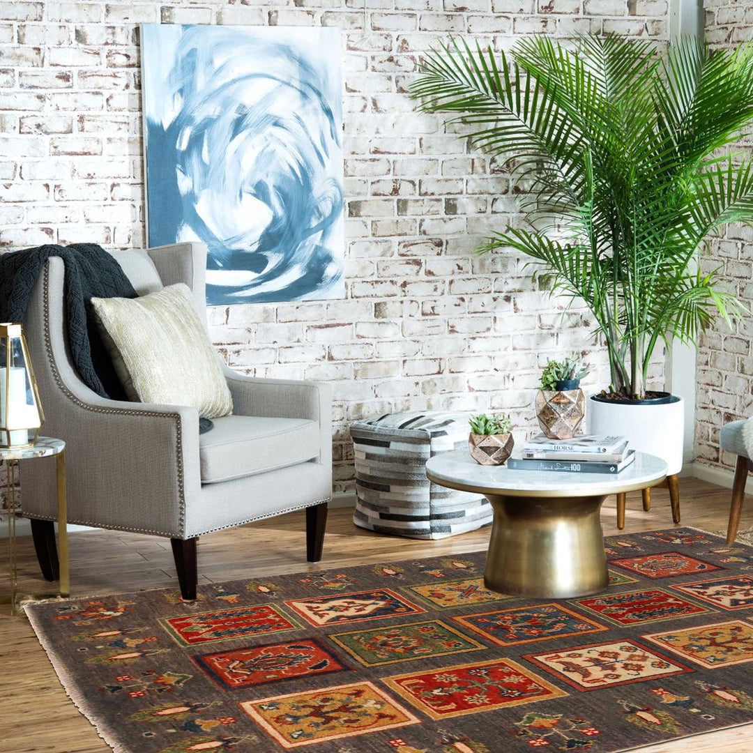 Oriental Bakhtiar Area Rug 3' 3" x 4' 11" - No. AL20015