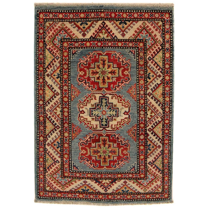 Handmade Kazak Area Rug 2' 10" x 3' 11" - No. AL85897