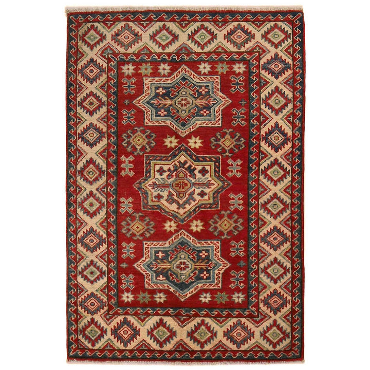 Hand knotted Kazak Rugs 3' 1" x 4' 7" - No. AL25337