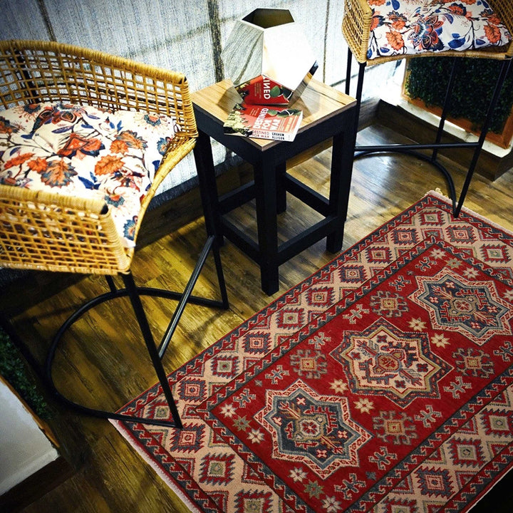 Hand knotted Kazak Rugs 3' 1" x 4' 7" - No. AL25337