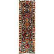 Hand Made Afghan Kilim Runner 2' 9" x 9' 7" - No. AL12404
