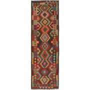 Hand Knotted Afghan Style Kilim Runner 2' 9" x 9' 8" - No. AL77944