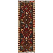 Handmade Turkish Design Wool Kilim Runner 2' 9" x 10' 0" - No. AL53035