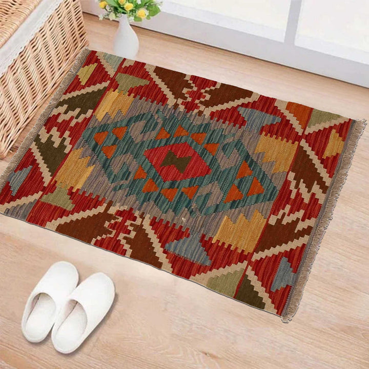 Hand Knotted Flatweave Kilim 2' 0" x 2' 11" - No. AL31648
