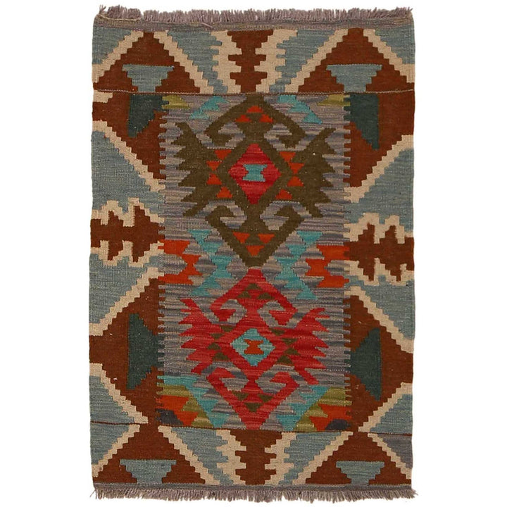 Small Size Chobi Kilim 2' 1" x 3' 0" - No. AL24092