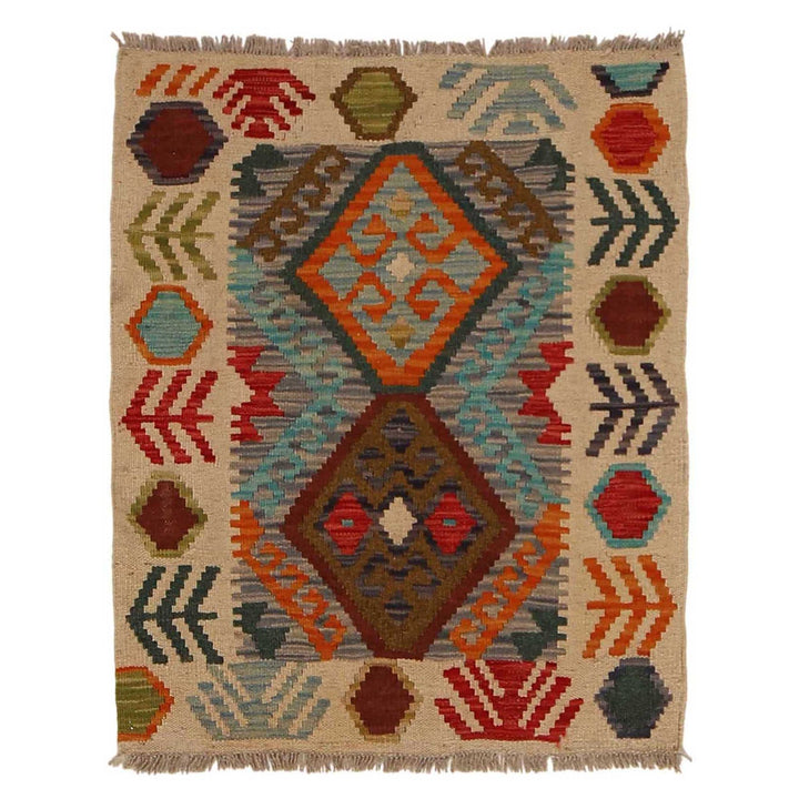 Hand Knotted Flatweave Kilim 2' 4" x 2' 9" - No. AL51338