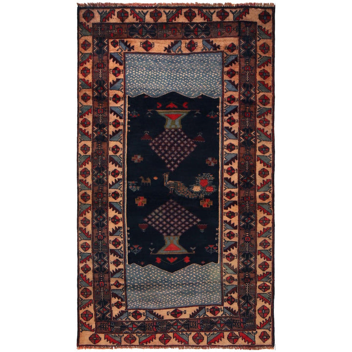 Handmade Picture Area Rug 3' 5" x 6' 0" - No. AL54236
