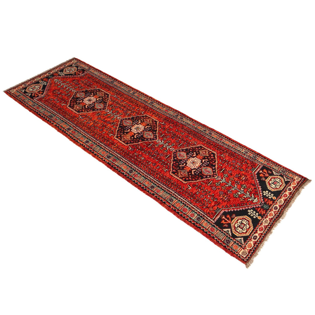Rich Red Color Shiraz Carpet Runner 2' 8" x 9' 5" - No. AL20671