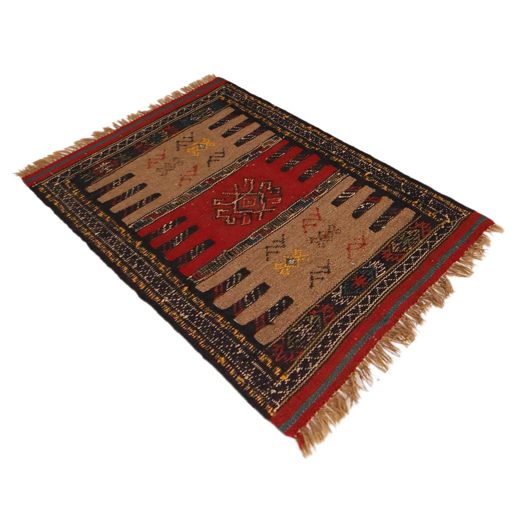 Hand Knotted Sufra Kilem 2' 1" x 2' 11" - No. AL62274