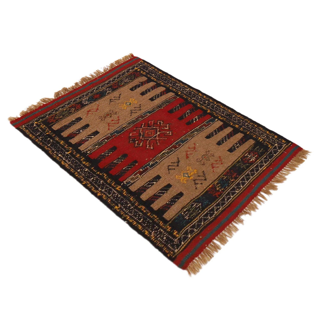 Hand Knotted Sufra Kilem 2' 1" x 2' 11" - No. AL62274