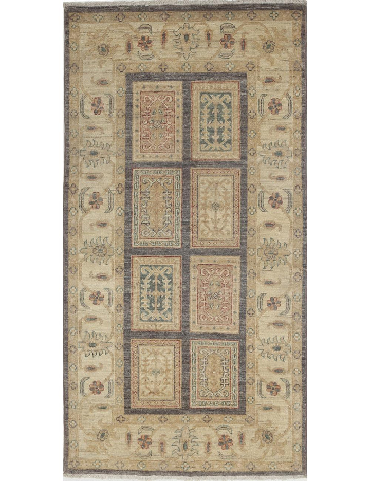 Afghan Bakhtiari Rug 2' 9" x 5' 4" Hand-Knotted | No. AT89580