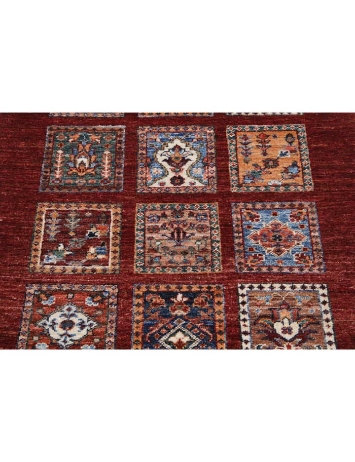 Red Afghan Oriental Rug 2' 10" x 4' 3" Hand-Knotted | No. AT85481