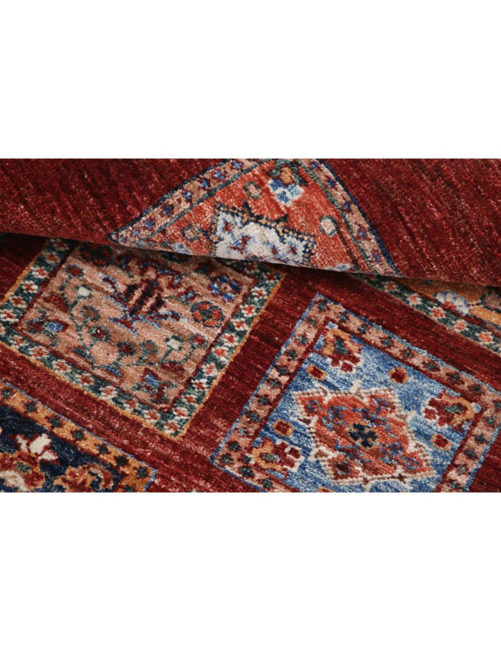 Red Afghan Oriental Rug 2' 10" x 4' 3" Hand-Knotted | No. AT85481