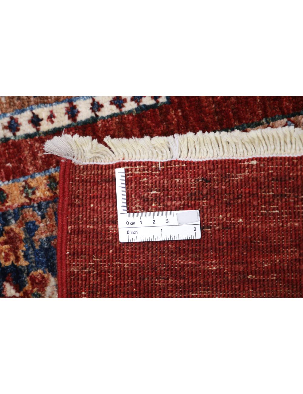 Red Afghan Oriental Rug 2' 10" x 4' 3" Hand-Knotted | No. AT85481