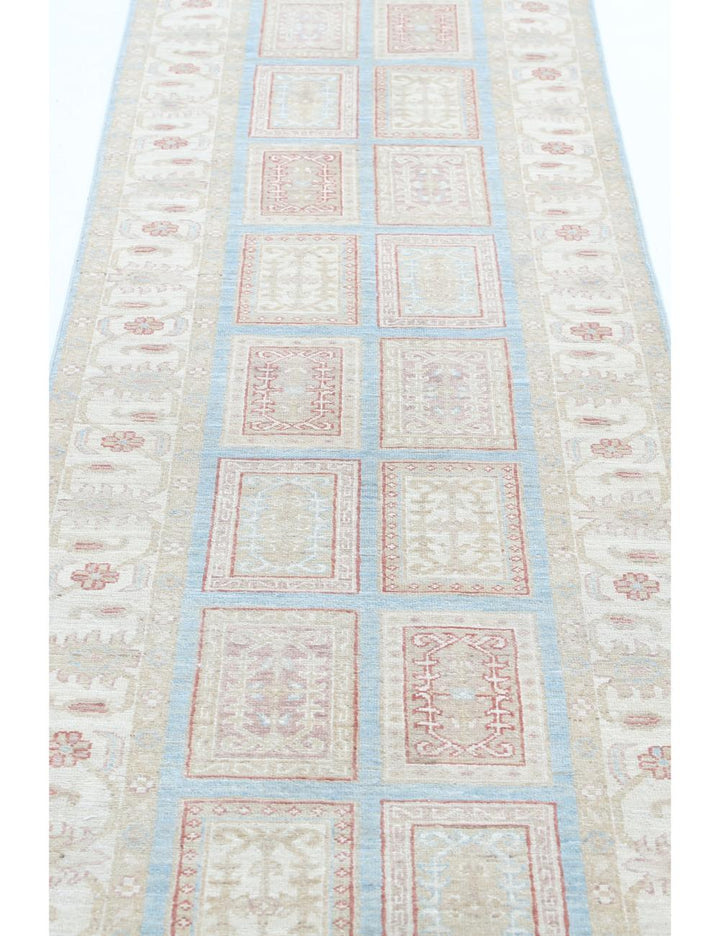 Afghan Bakhtiari Runner Rug 2' 7" x 10' 1" Hand-Knotted | No. AT63648