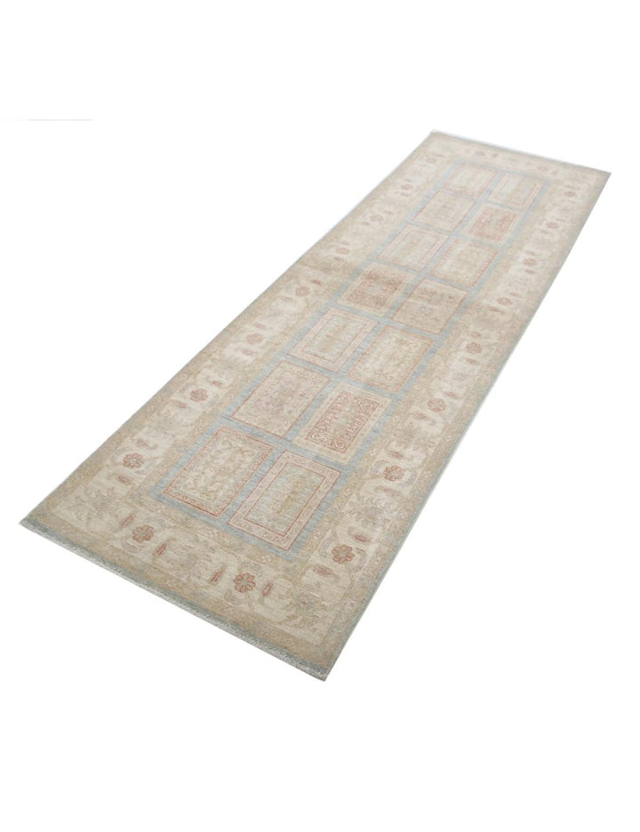 Afghan Bakhtiari Runner Rug 2' 7" x 8' 2" Hand-Knotted | No. AT19558