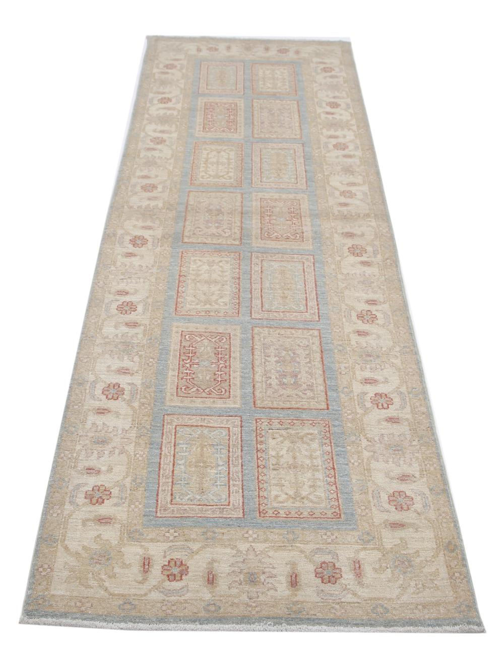 Afghan Bakhtiari Runner Rug 2' 7" x 8' 2" Hand-Knotted | No. AT19558