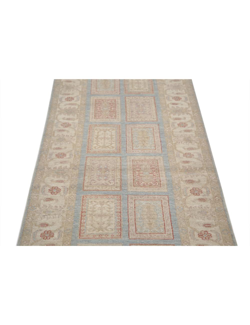 Afghan Bakhtiari Runner Rug 2' 7" x 8' 2" Hand-Knotted | No. AT19558