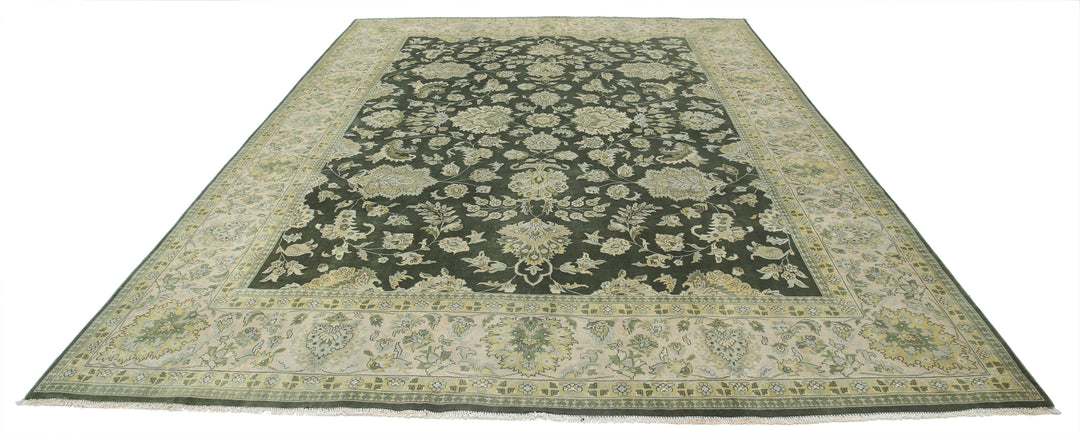 Afghan Ziegler Rug 8' 9" x 12' 3" Hand-Knotted | No. AT35029