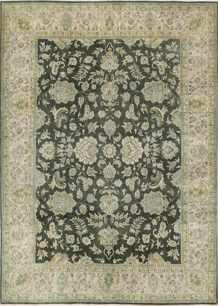 Afghan Ziegler Rug 8' 9" x 12' 3" Hand-Knotted