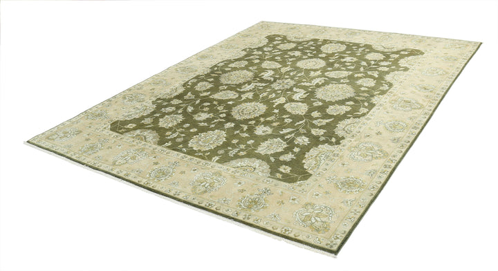 Afghan Ziegler Rug 7' 11" x 9' 10" Hand-Knotted | No. AT79788