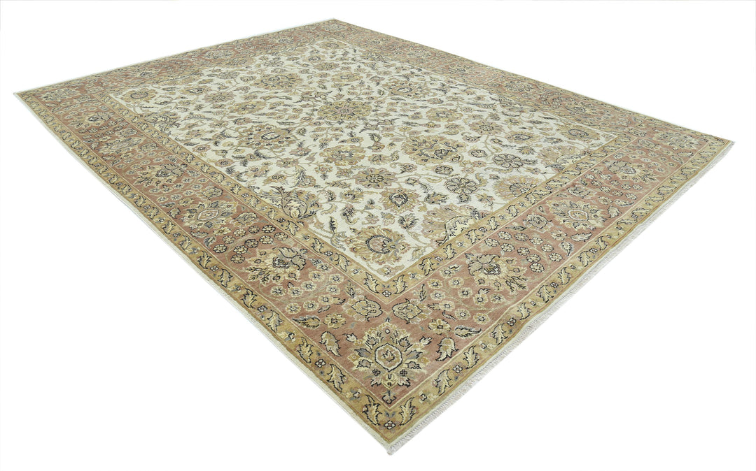 Afghan Ziegler Rug 8' 11" x 11' 4" Hand-Knotted | No. AT32571