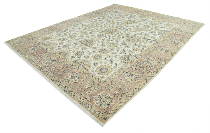Afghan Ziegler Rug 8' 11" x 11' 4" Hand-Knotted | No. AT32571