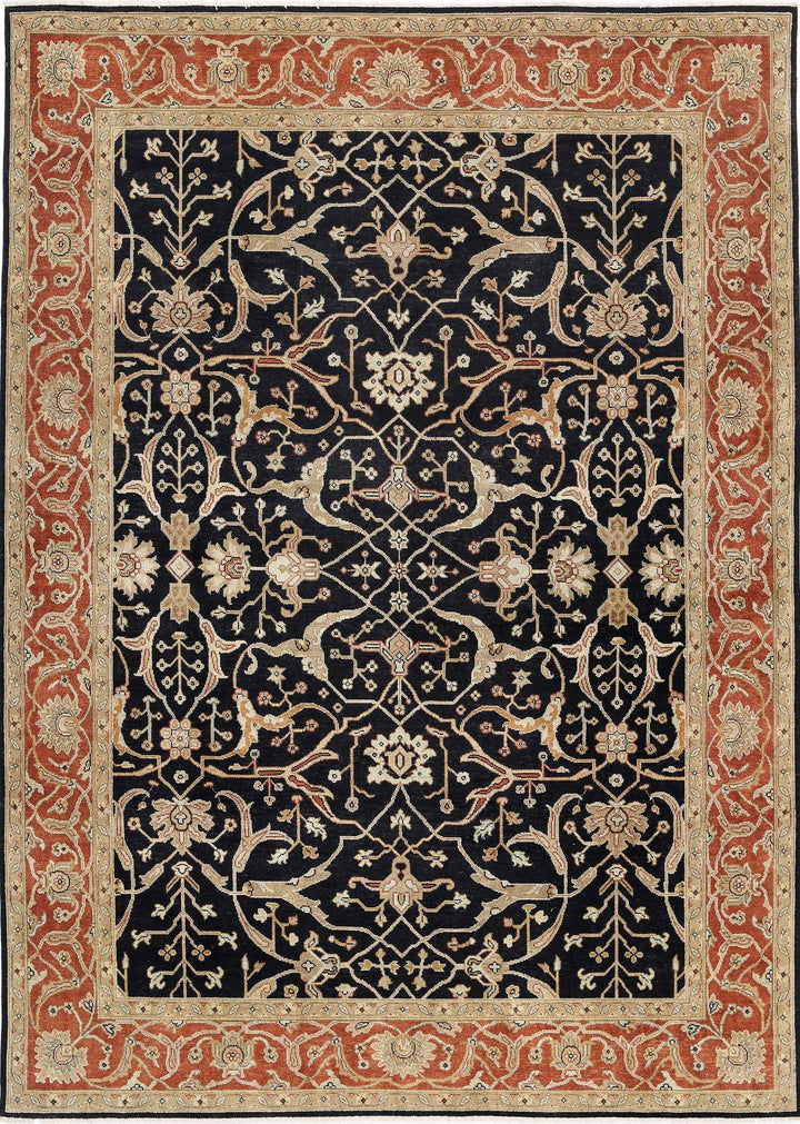 Hand Knotted Ziegler Wool Rug 8' 9" x 12' 1" - No. AT56258
