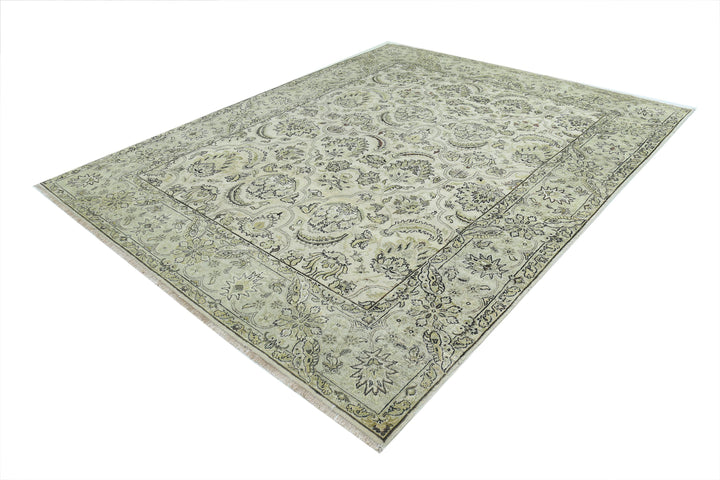 Hand Knotted Ziegler Wool Rug 7' 10" x 9' 8" - No. AT45003