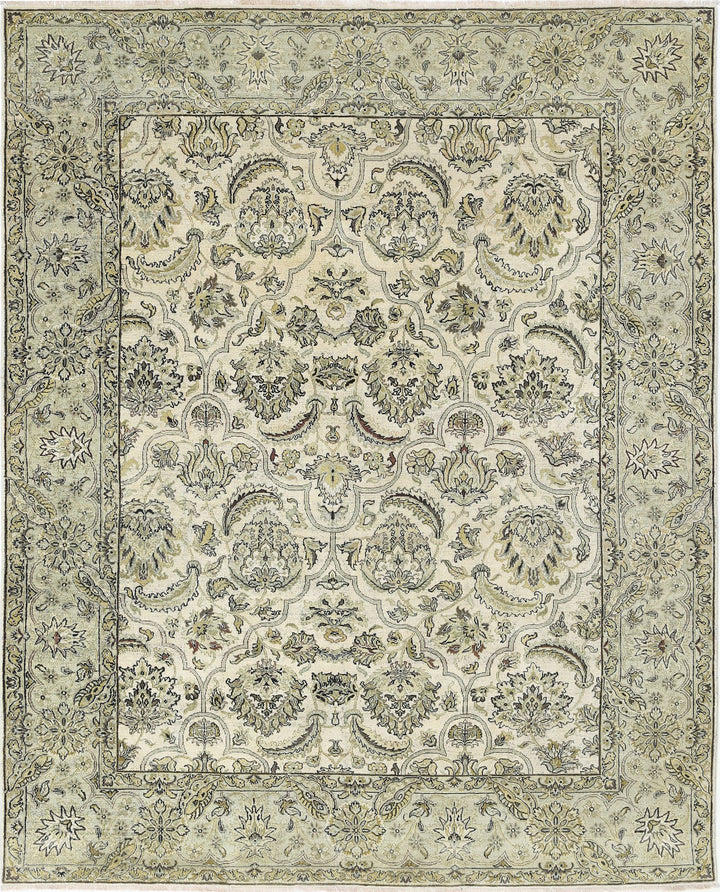 Hand Knotted Ziegler Wool Rug 7' 10" x 9' 8" - No. AT45003