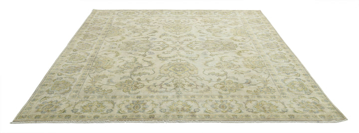 Afghan Ziegler Rug 7' 9" x 9' 7" Hand-Knotted | No. AT82365
