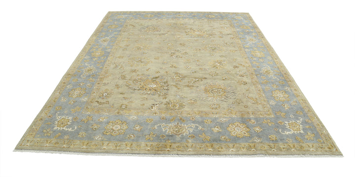 Afghan Ziegler Rug 7' 8" x 9' 8" Hand-Knotted | No. AT13774