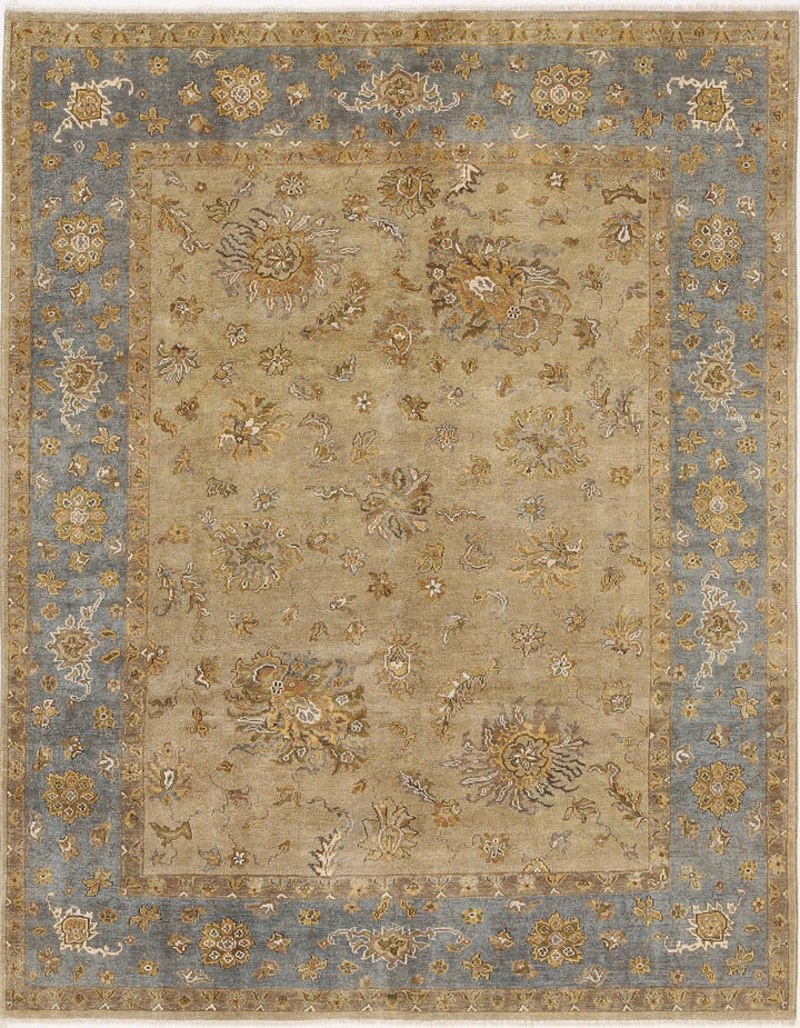 Afghan Ziegler Rug 7' 8" x 9' 8" Hand-Knotted
