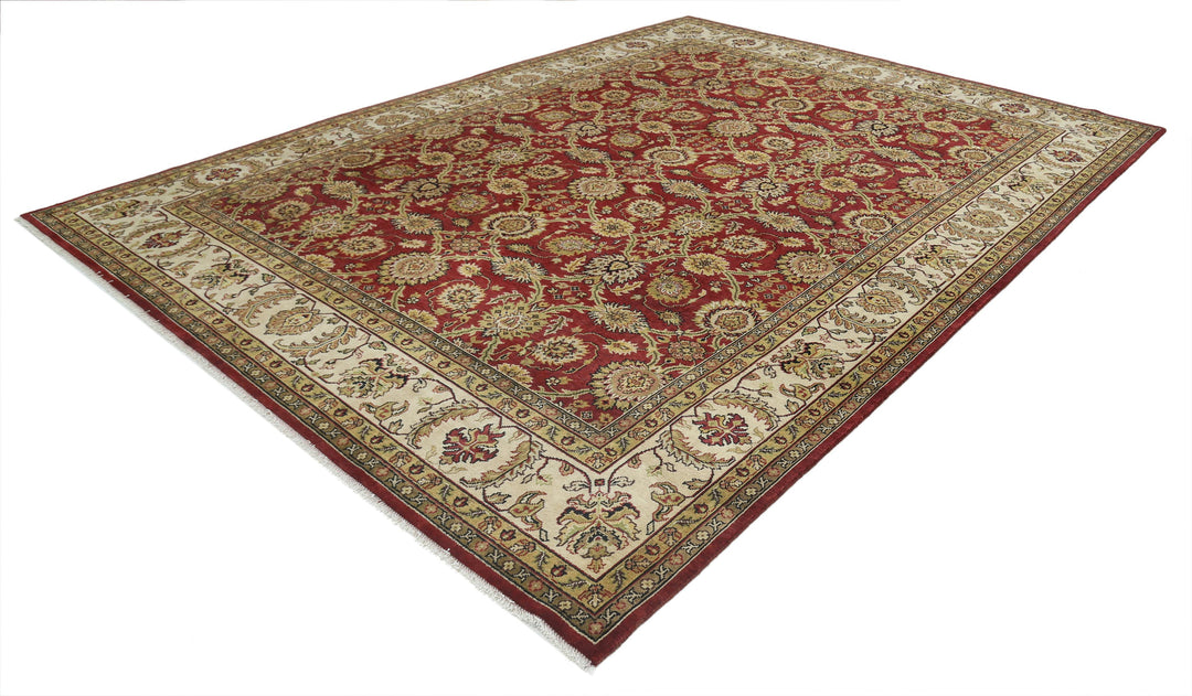 Afghan Ziegler Rug 9' 0" x 11' 11" Hand-Knotted | No. AT78505