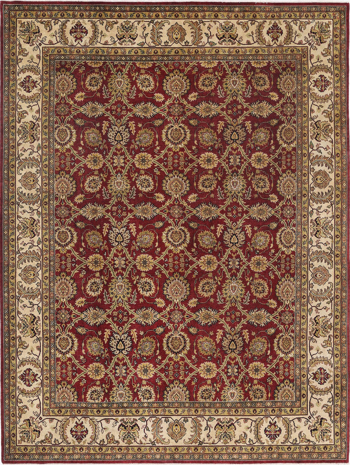 Afghan Ziegler Rug 9' 0" x 11' 11" Hand-Knotted