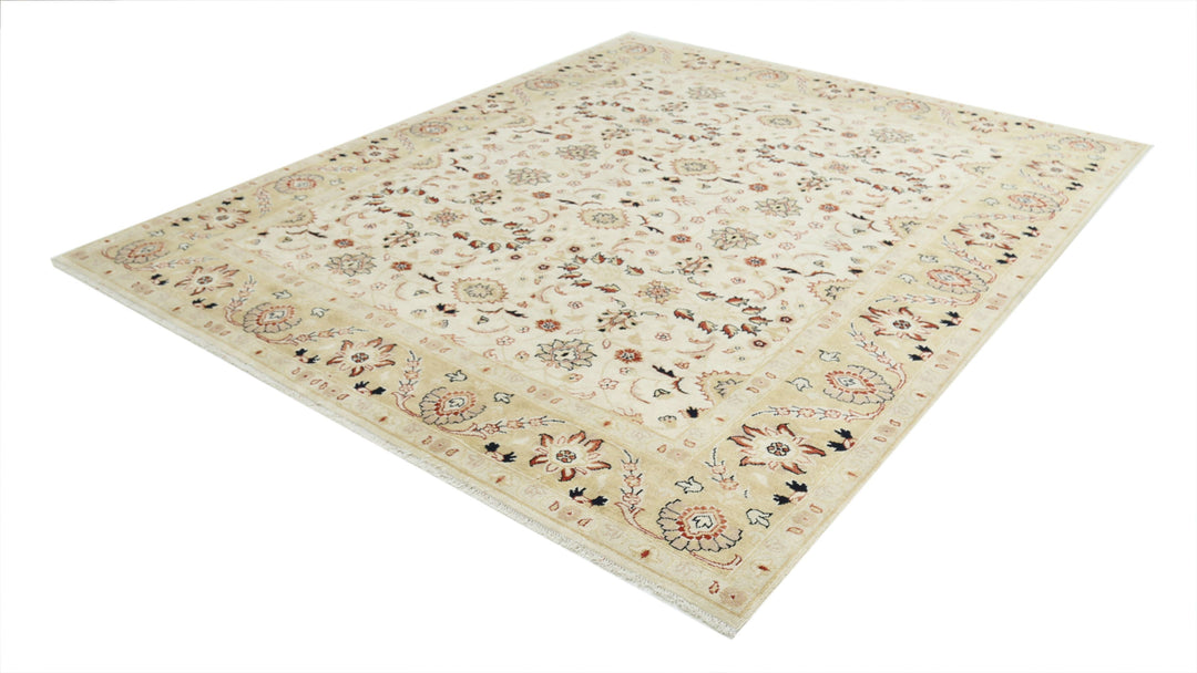 Hand Knotted Ziegler Wool Rug 7' 11" x 9' 7" - No. AT81314