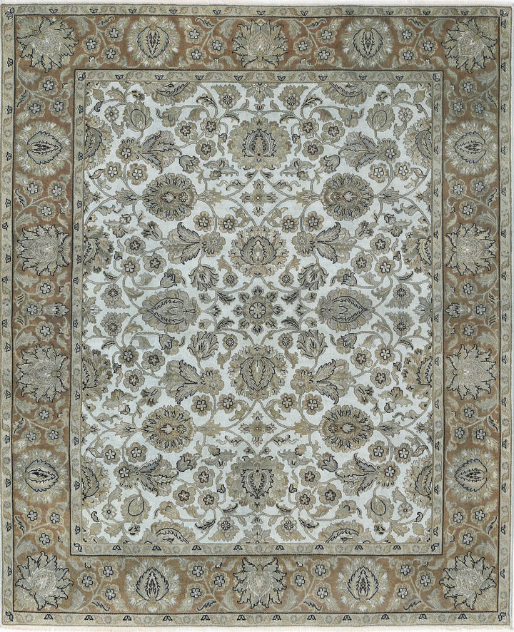 Afghan Ziegler Rug 7' 10" x 9' 6" Hand-Knotted