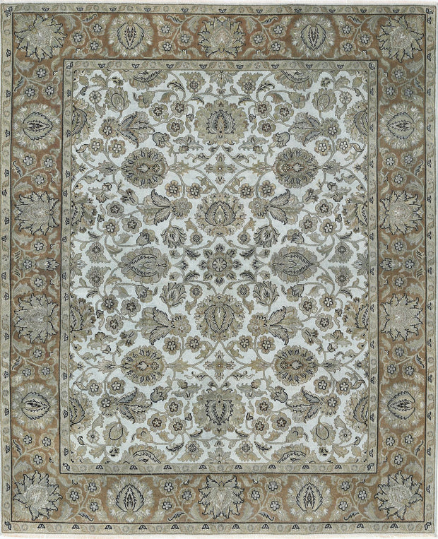 Hand Knotted Ziegler Wool Rug 7' 10" x 9' 6" - No. AT81717