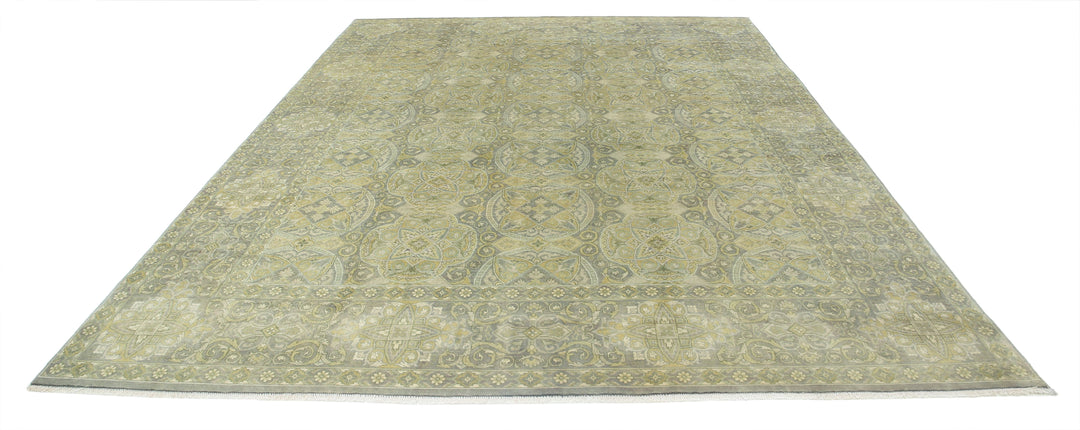 Afghan Ziegler Rug 8' 9" x 11' 8" Hand-Knotted | No. AT47179