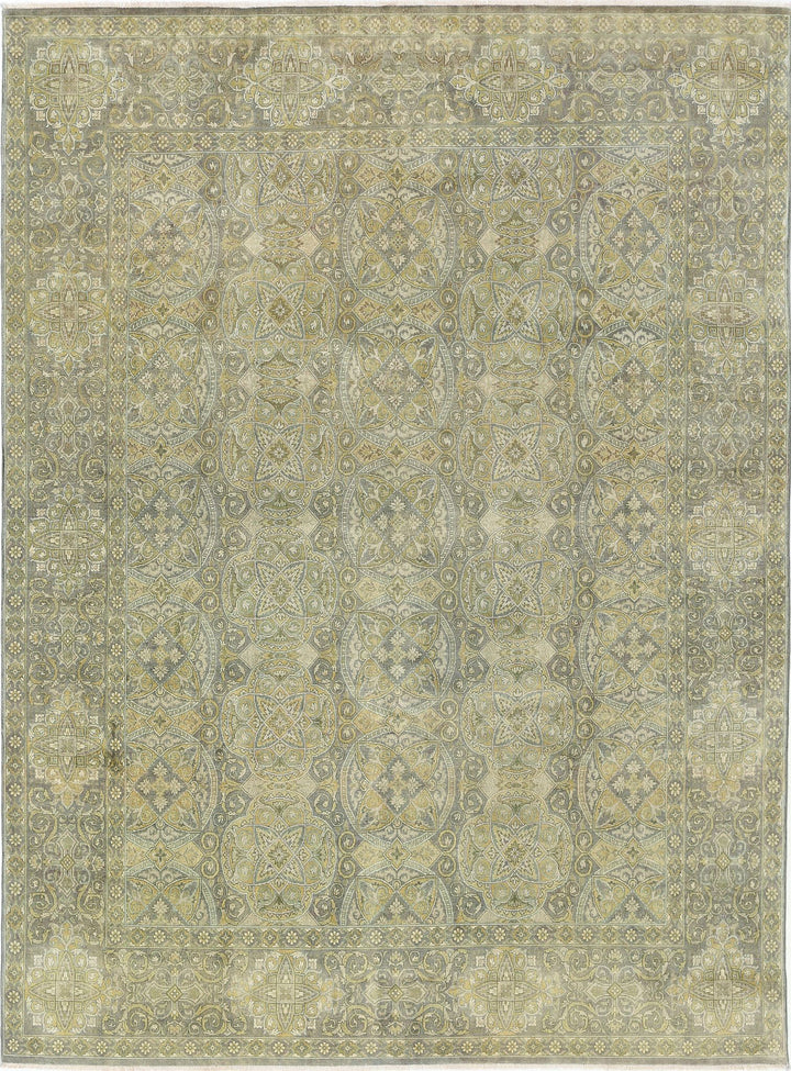 Afghan Ziegler Rug 8' 9" x 11' 8" Hand-Knotted