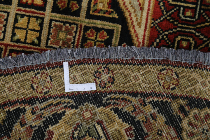 Black Indian Ziegler Rug 5' 10" x 5' 10" Hand-Knotted view