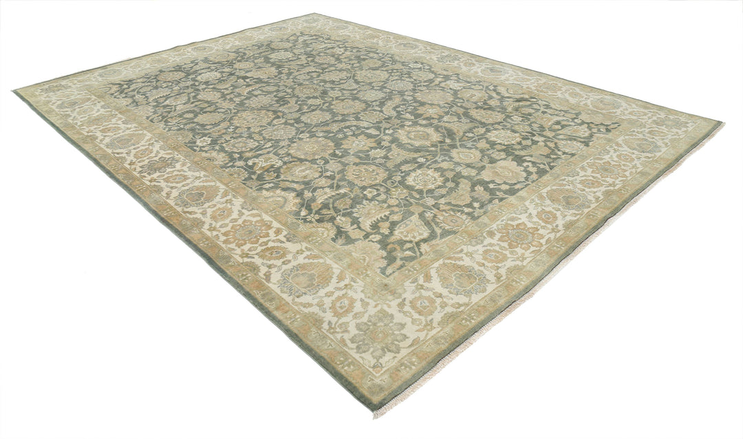 Afghan Ziegler Rug 8' 8" x 11' 5" Hand-Knotted | No. AT87145
