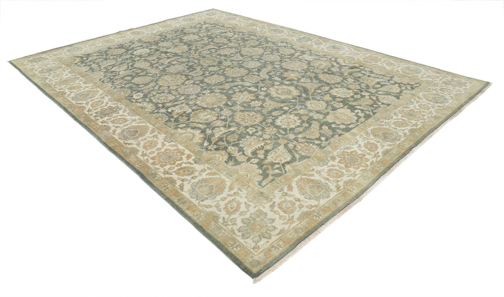 Afghan Ziegler Rug 8' 8" x 11' 5" Hand-Knotted | No. AT87145