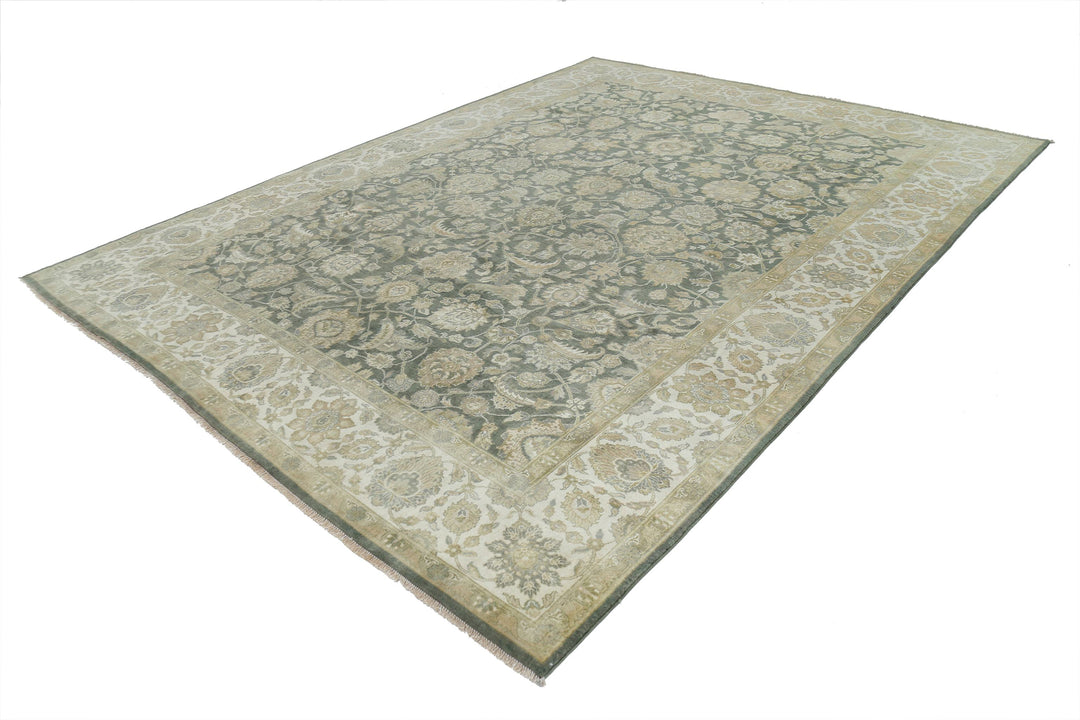 Afghan Ziegler Rug 8' 8" x 11' 5" Hand-Knotted | No. AT87145
