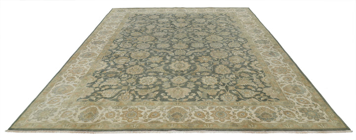 Afghan Ziegler Rug 8' 8" x 11' 5" Hand-Knotted | No. AT87145