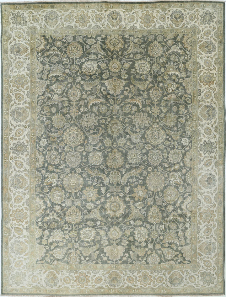 Afghan Ziegler Rug 8' 8" x 11' 5" Hand-Knotted