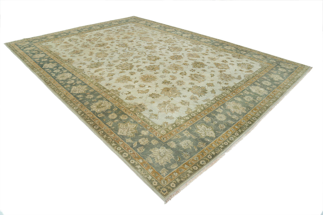 Afghan Ziegler Rug 9' 10" x 13' 9" Hand-Knotted | No. AT95441